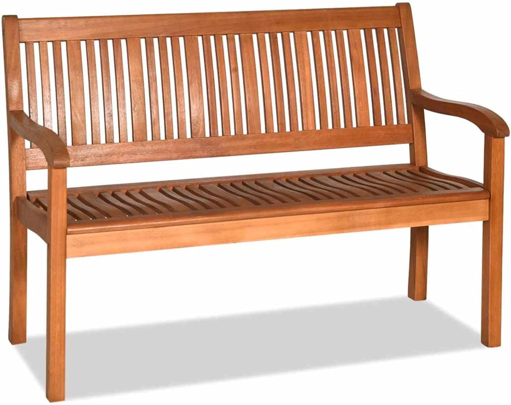 Panchina da Giardino con Contenitore di Legno, Cassapanca da Esterno 2 Posti con Strato Interno Impermeabile, per Cortile e Ingresso, Portata 360 kg, 107 x 59 x 90 cm (Modello 2)