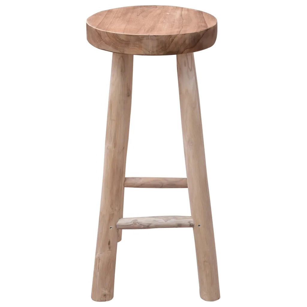 Sgabello da Bar in Legno Massello di Teakcod mxl 94764