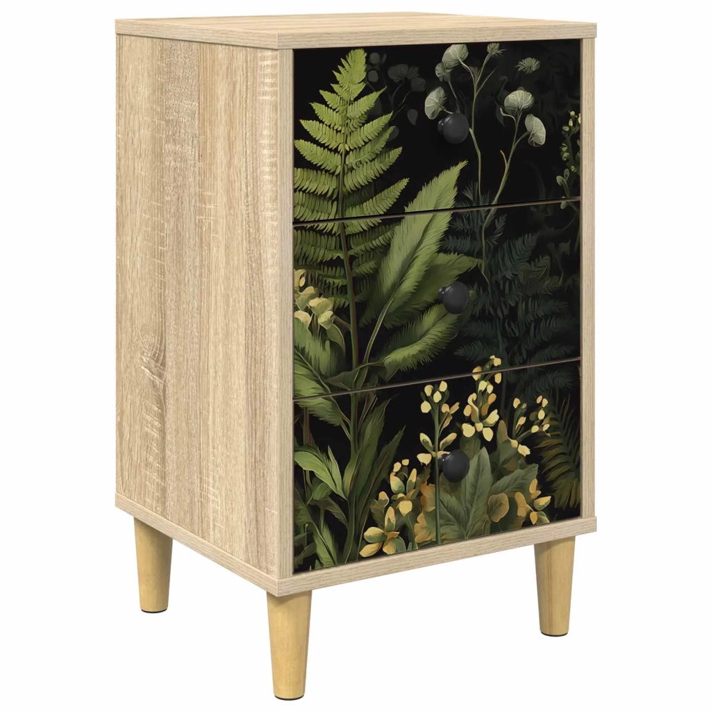 Armadio da Notte RHENEN Rovere Sonoma 36 x 33 x 60 cm 8007269