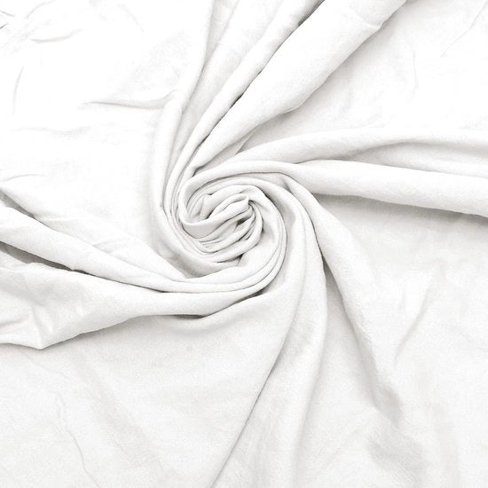Decorazione di Letto con Rimpelli, Altezza 45 cm, Kit di Decorazione di Letto per Letti, Adatto per Sostegno a Rete, 140 x 200 cm, Bianco, Decorazione di Letto di Lusso, Tessuto di Letto