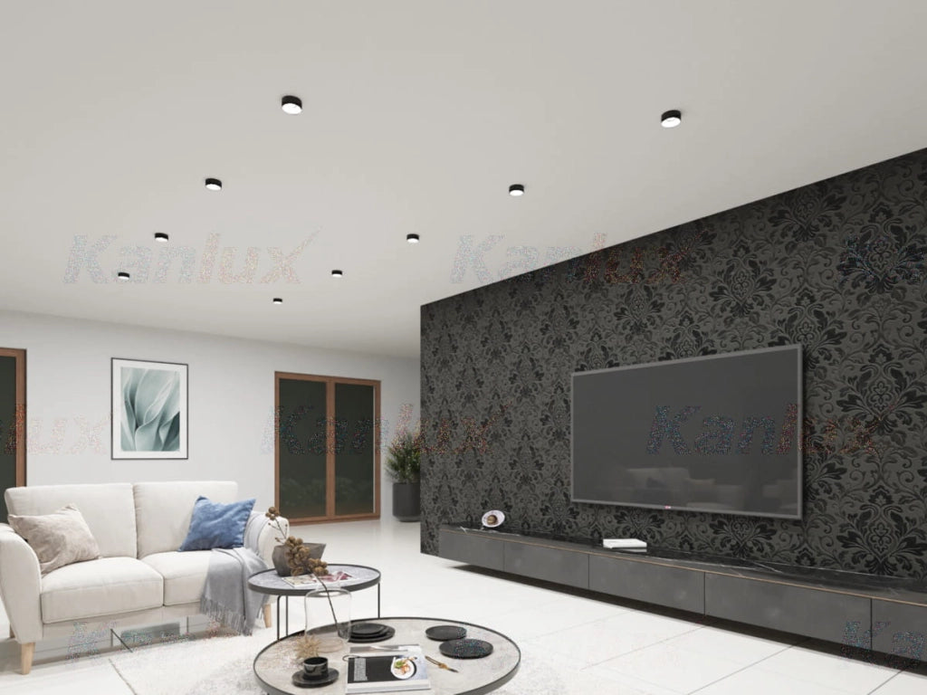 Plafoniera Kanlux MINI RITI GU10 nero/bianco 27577