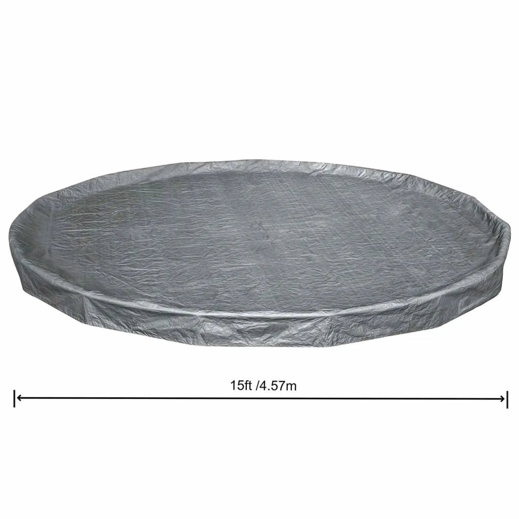 Bestway Copertura per piscina Ø3,05 m Rotondo Poliestere Grigio 42035728