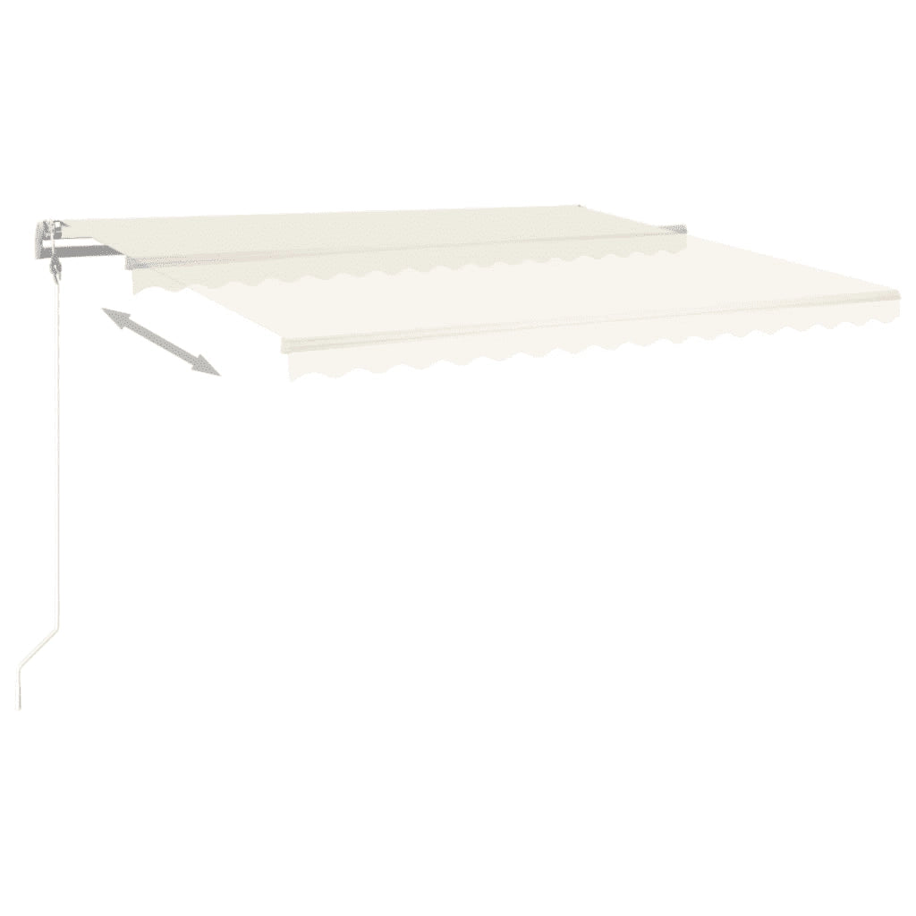 Tenda da Sole Retrattile Automatica 450x350 cm Crema cod mxl 55213
