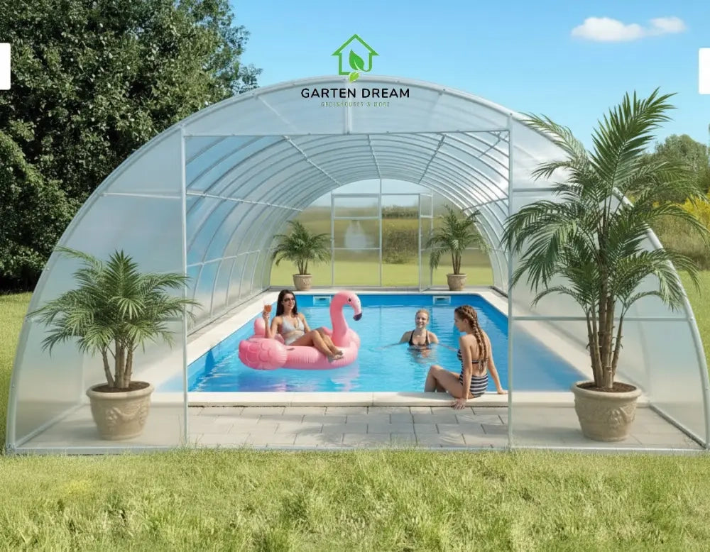Copertura per Piscina Garten Dream SERENA 4x6 m con Policarbonato 4 mm