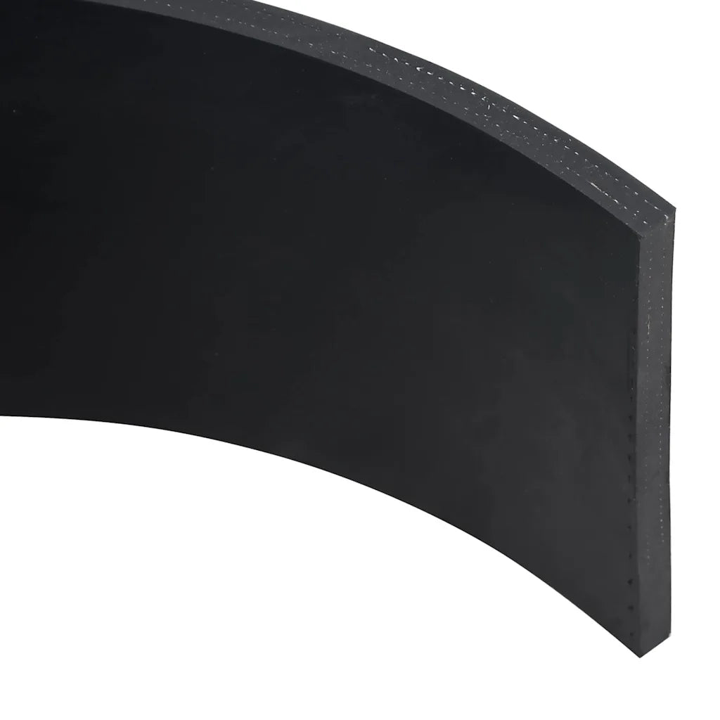 Bordo in Gomma per Spazzaneve Nero 150x15x1 cm