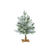 Mini Albero Aspen innevato D35 H45cm