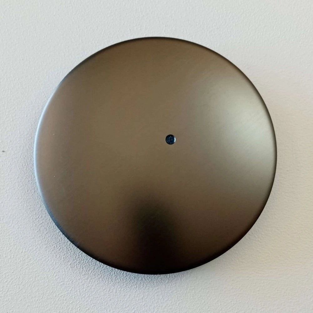 Piattello 118mm coperchio finitura gun metal in ottone per piletta piatto doccia
