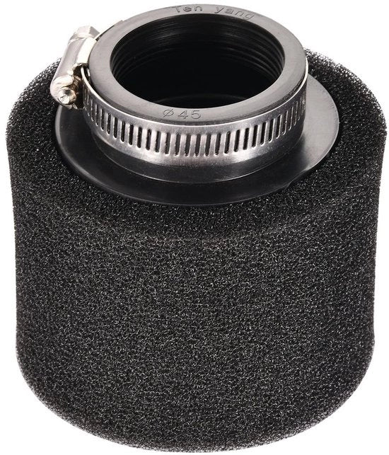 Filtro d'aria 45mm - Sostituzione per 125cc/150cc - ATV/Quad/Scooter - Schiuma - Alta qualità - Componenti automobilistici - Filtro motore
