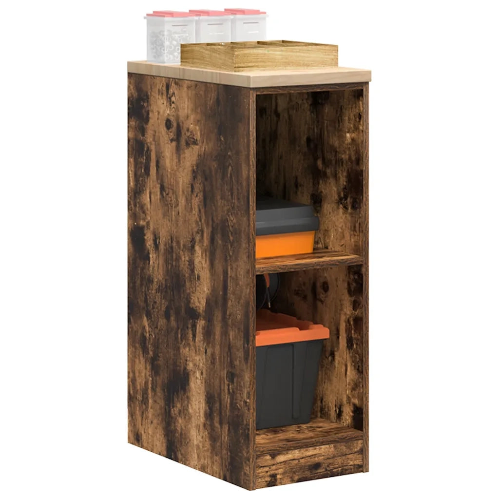 Armadietto da Garage in Rovere Affumicato 30x51x85 cm CFW1629741