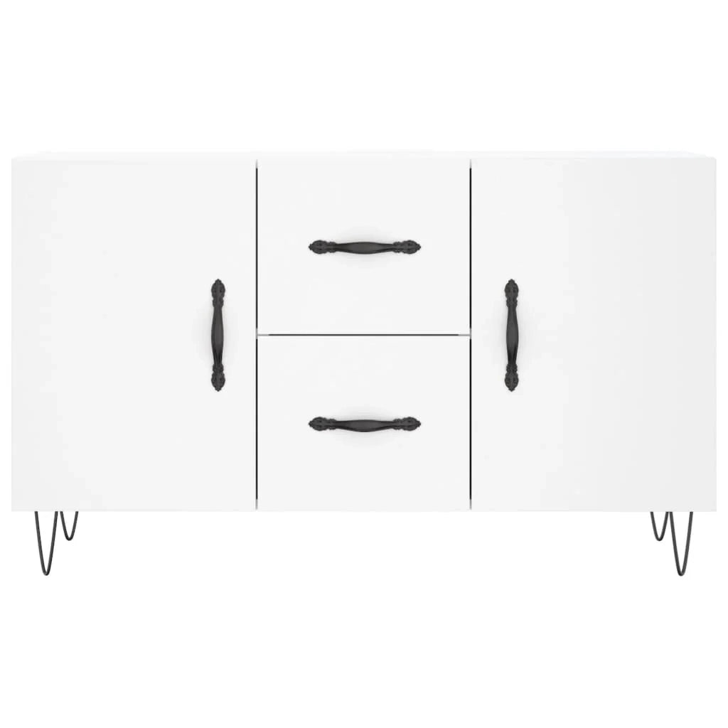 Buffet credenza cassettiera armadio mobile contenitore organizer per cucina soggiorno salotto 100 x 36 x 60 cm legno ingegnerizzato bianco 02_0030166