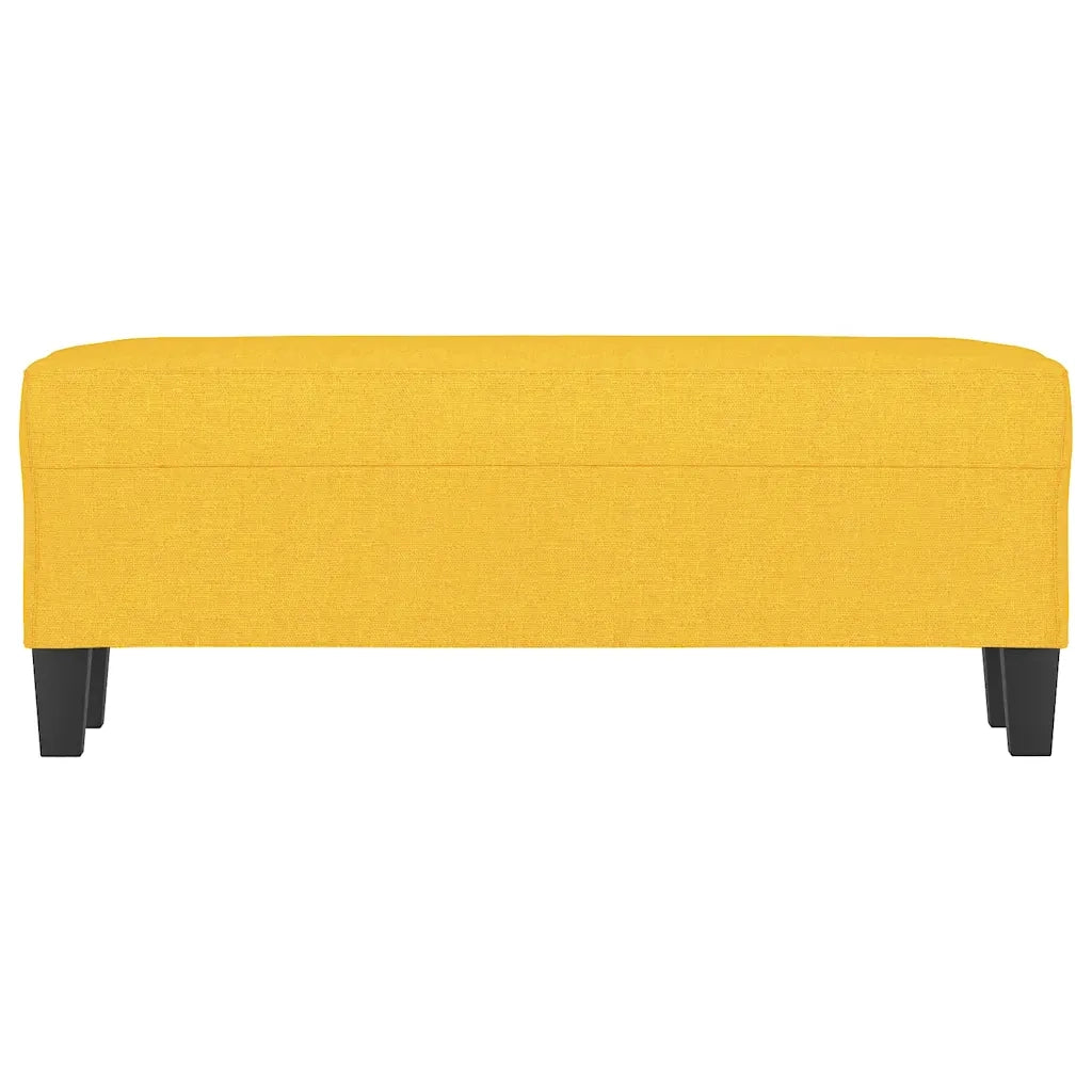 Panca Giallo Chiaro 100x35x41 cm in Tessuto