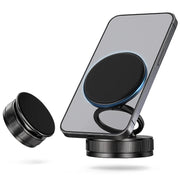 Trade Shop - Supporto Auto Magnetico Smartphone Con Ventosa Aspira Magsafe Cerchio Girevole Rotazione -