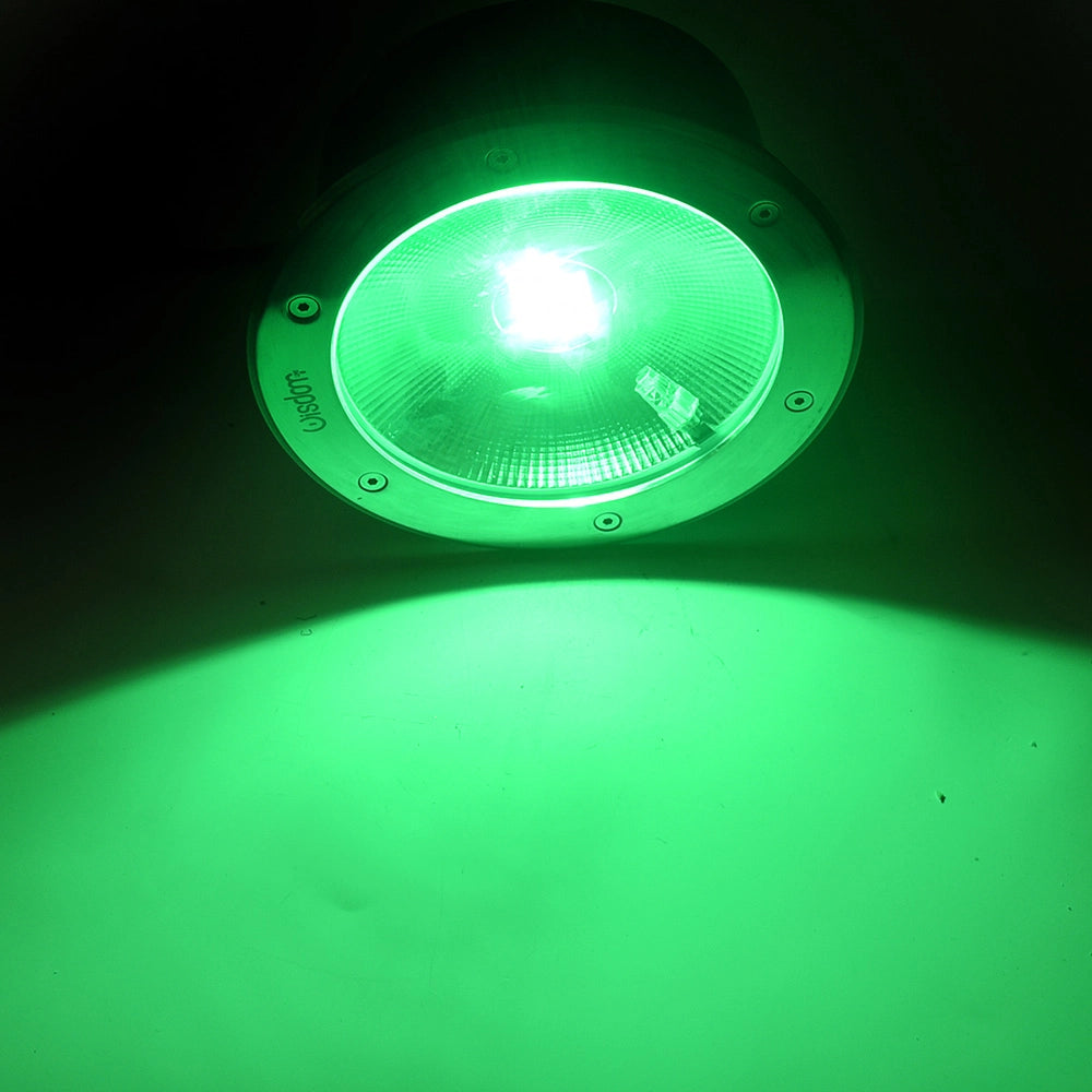 FARO SEGNAPASSO LED COB CALPESTABILE 30W RGB - IN ACCIAIO E VETRO TEMPERATO PER VIALI GIARDINI E INGRESSI