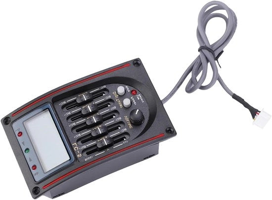 5 Banda Akoestica Preamplificatore Chitarra EQ - LC 5 - Controllo di Potenza Reale - Sostituzione - Adatto per Chitarra - Nero - Modelli Akoestici.