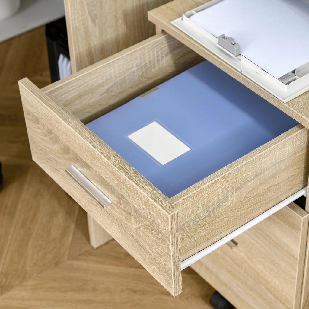 Cassettiera per Ufficio ¨C Zephmum ¨C 39.5x39x58.5 cm Rovere