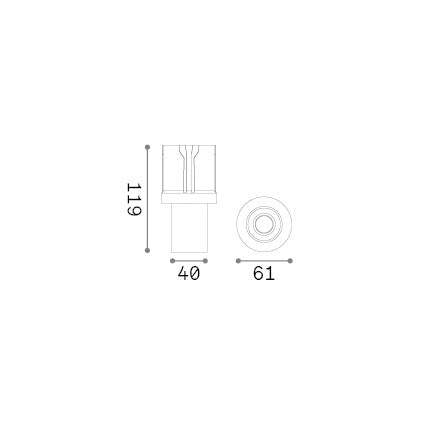 Faretto Ad Incasso Tecnico Beyond 1 Luce Led Integrato Nero 10W Ip20
