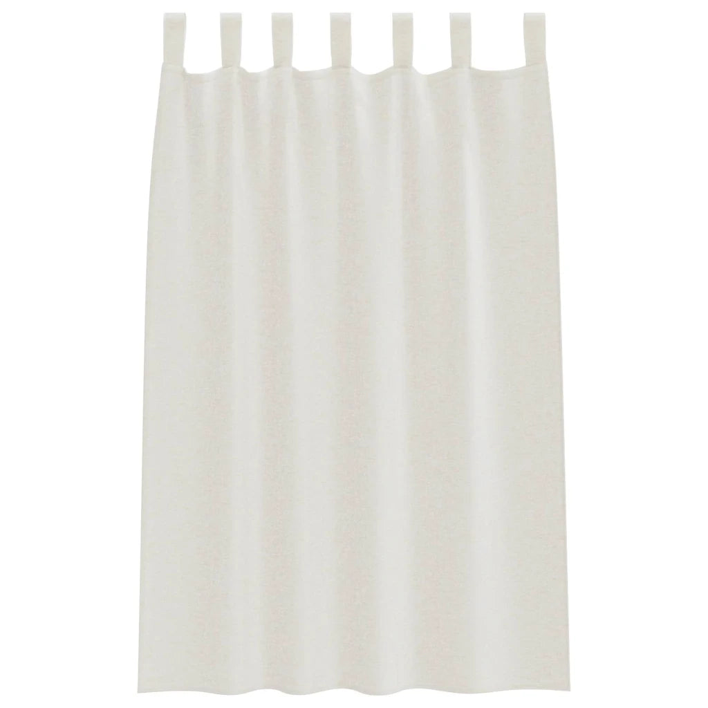 Tenda in Velo con tende 2 pcs Crema 175 x 140 cm Poliestere 4108038