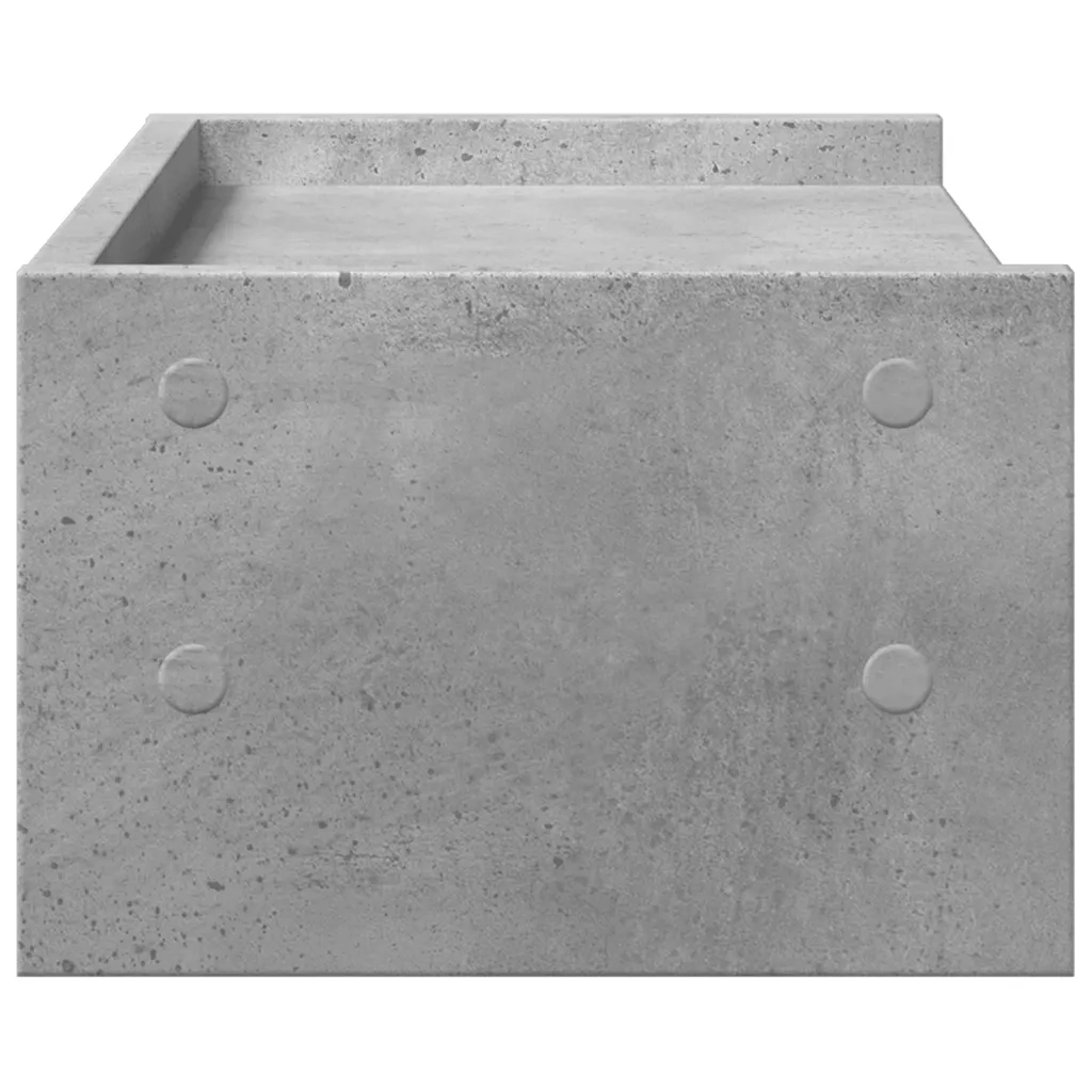 Supporto Monitor Grigio Cemento 42x24x16 cm Legno Multistrato 854718