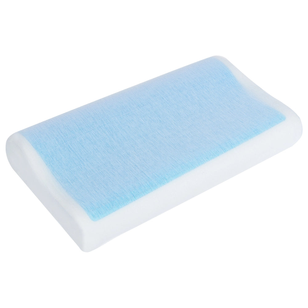 Cuscino Memory Foam Bianco Morbido Tessuto Rinfrescante Supporto Collo Ortopedico Morbido Antiallergico
