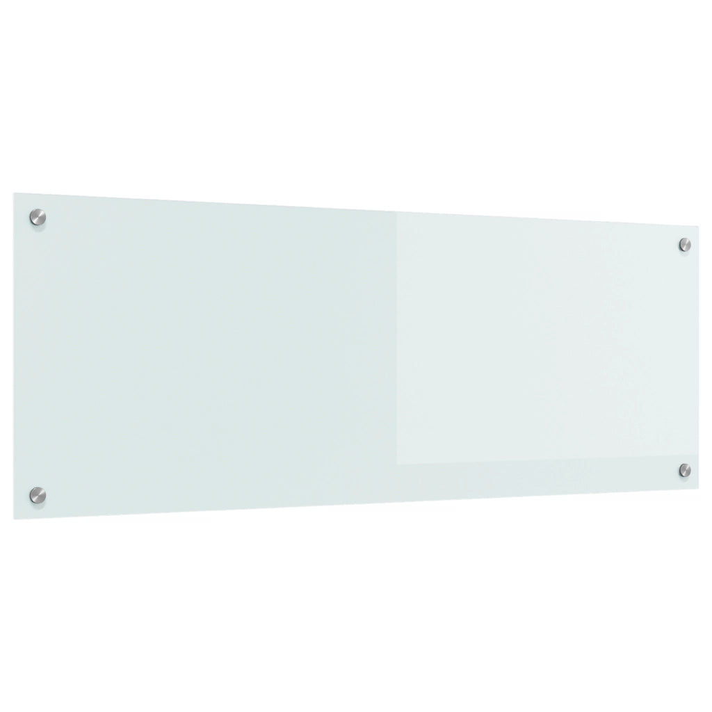 Schienale Cucina Bianco 110x40x0,6 cm Vetro Temperato