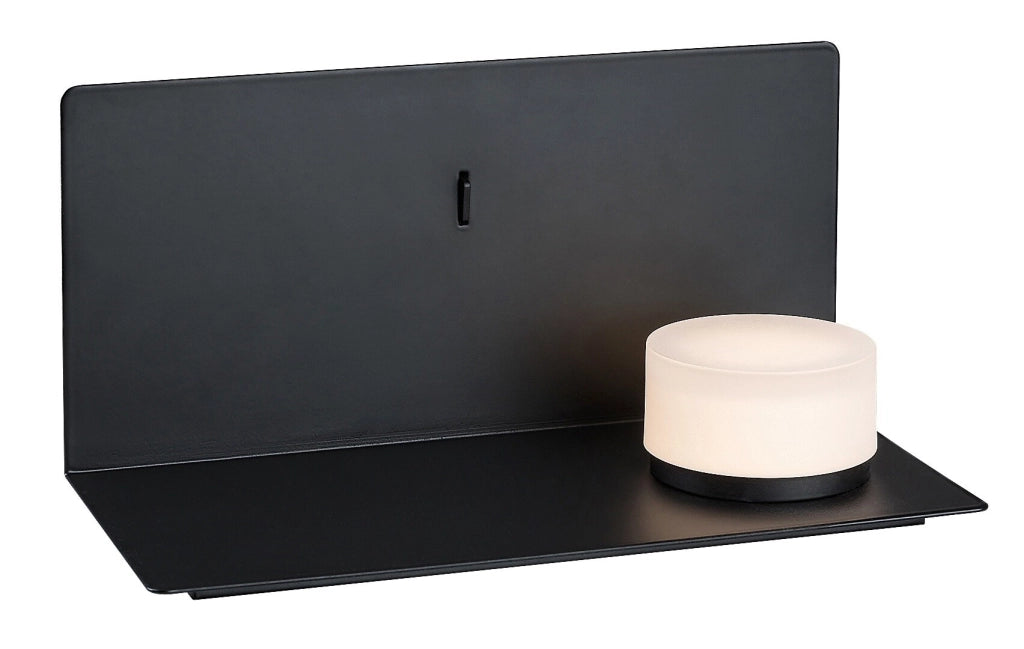 Applique Rabalux Aranzo nera LED 6W mensola USB 3000K