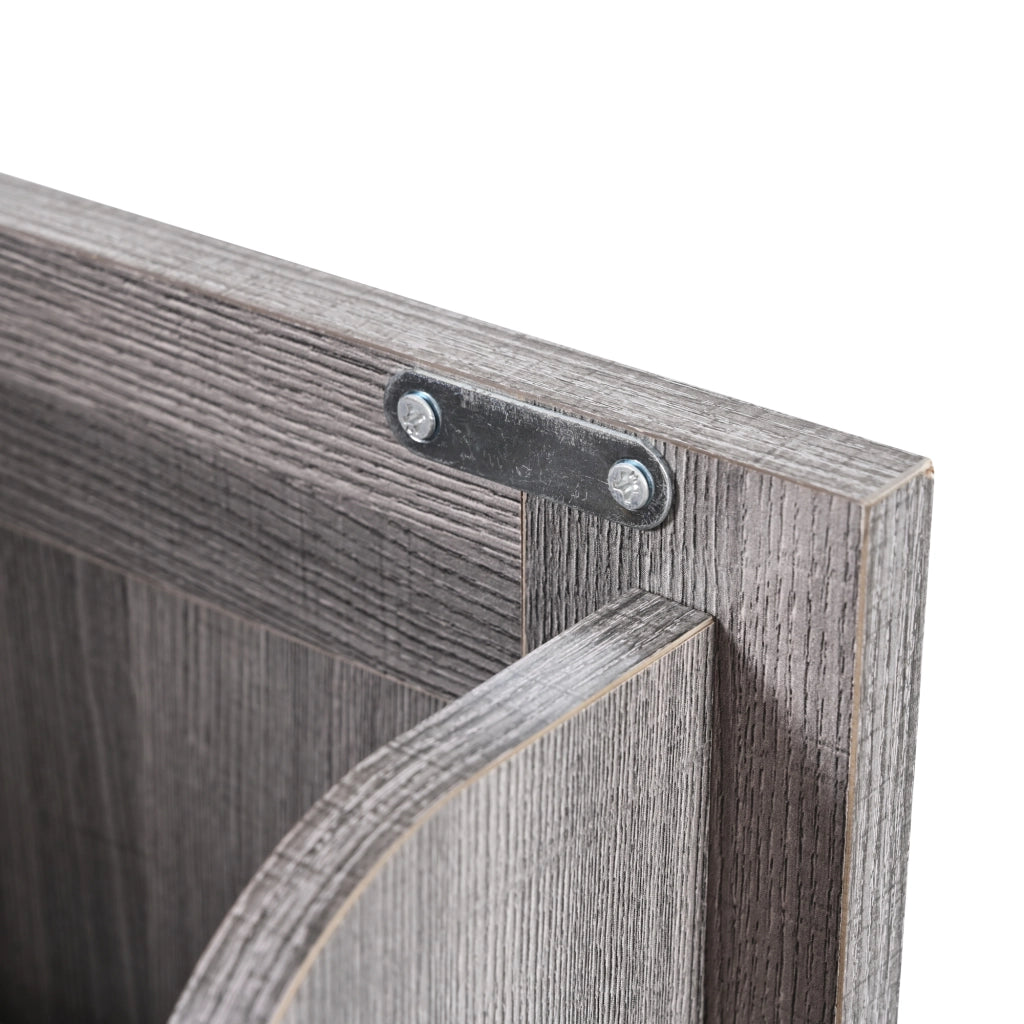 CARRELLO CUCINA 139x46(71)x91,5 cm Grigio in MDF con piano pieghevole