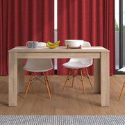 Simala, Tavolo Fisso 6 Posti, 135x80.5x74.5h cm Marrone Rovere