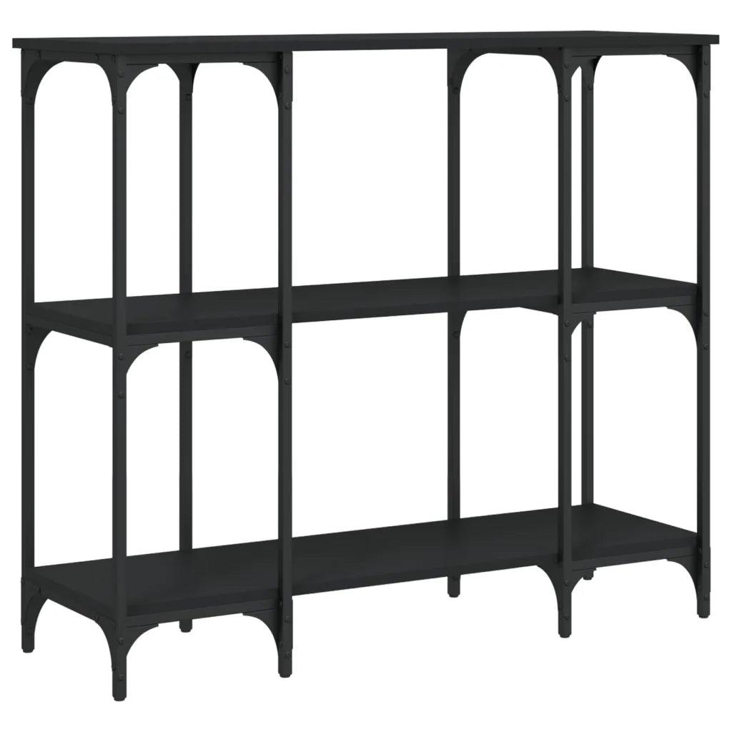 Tavolino Consolle | Tavolo d'Ingresso Nero 102x35x90 cm in Legno Multistrato