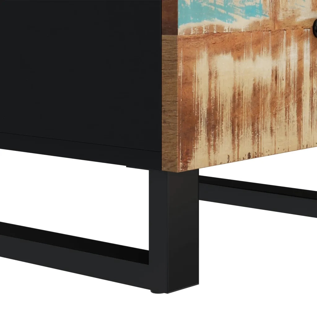 Credenza con 3 Cassetti 40x33,5x75cm Legno Massello di Recupero 352907