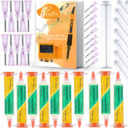 Flux in Siringa NC-559-ASM – No-Clean, Gel Facile da Applicare | 10cc, 20x Aghi, 10x Pistoni