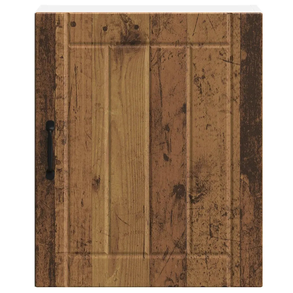 Pensili da cucina 2 pz Lucca in Legno Multistrato Legno Antico 853814