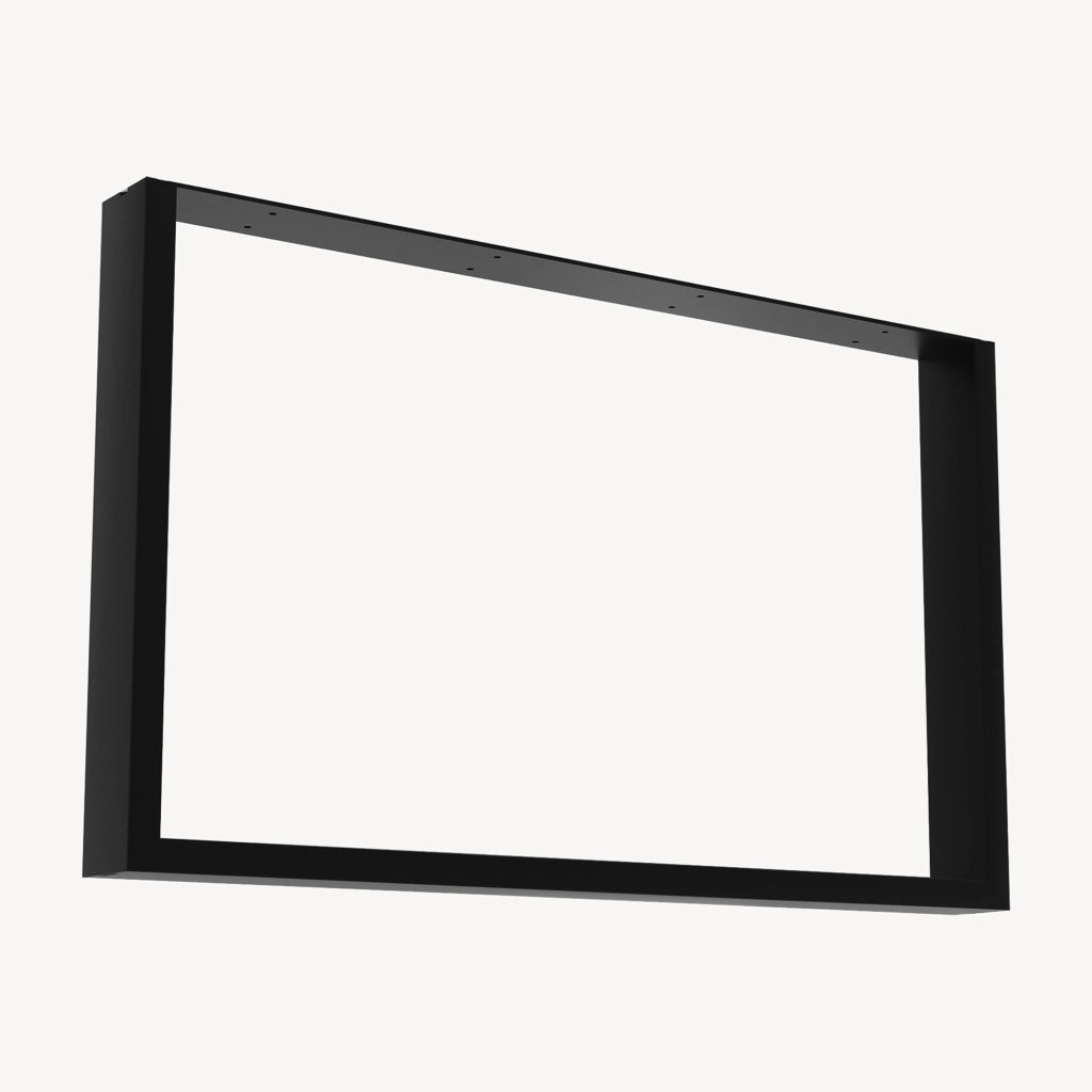Set di 2 Gambe Rettangolari 'Makers' in Acciaio per Mobili Fai da Te (LxA) 66 x 40 cm Nero [en.casa]