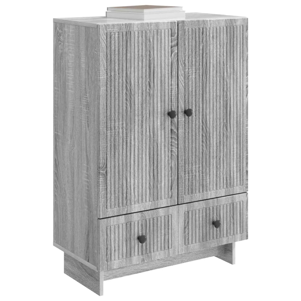 Credenza Sonoma grigia 66 x 34,5 x 95 cm Legno ingegnerizzato 893981