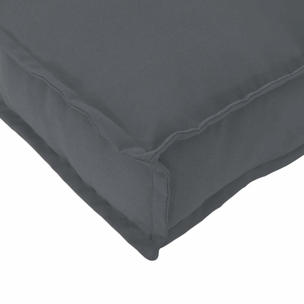 Set di Cuscini per Pallet 2 pz | Cuscini per sedie Antracite Tessuto Oxford