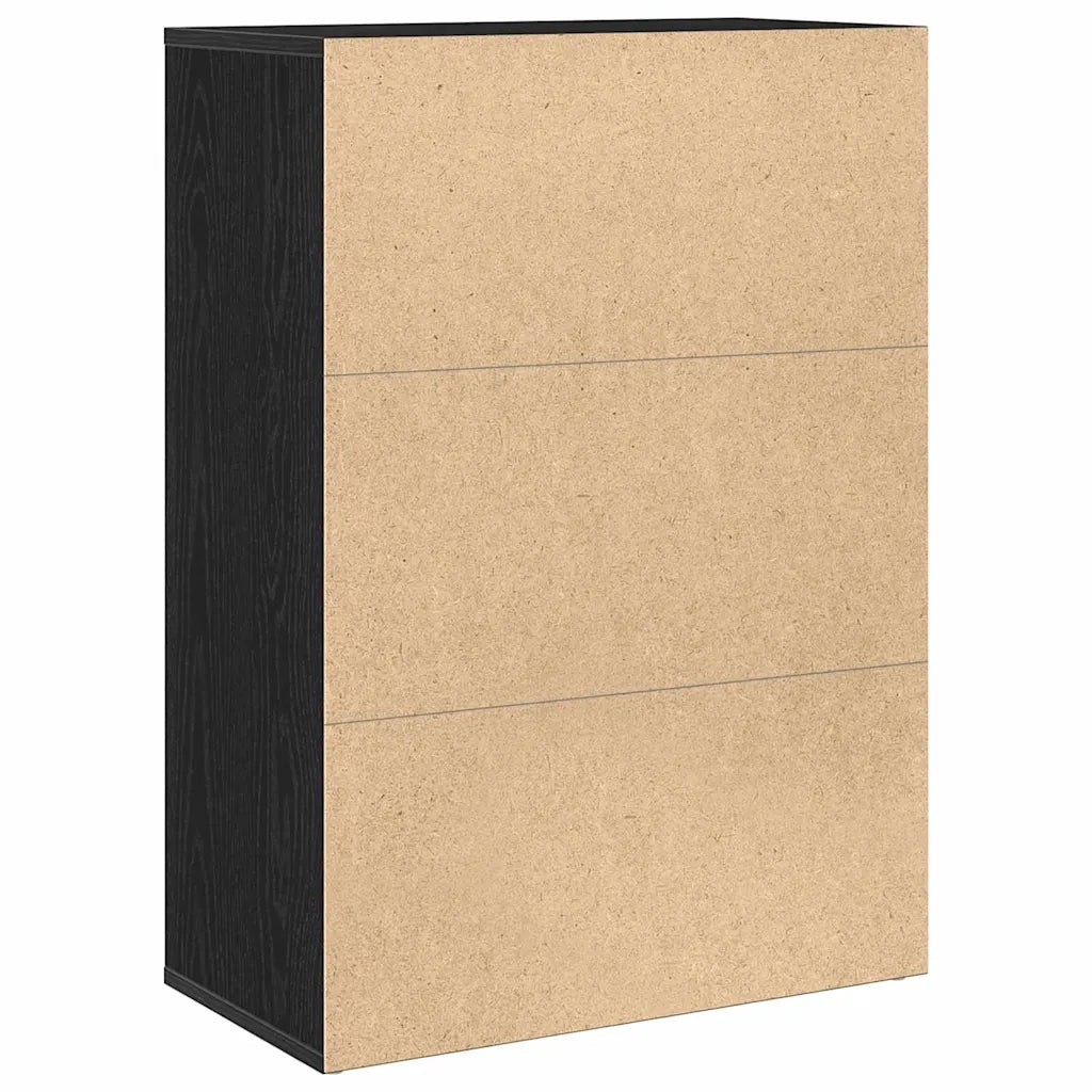 Credenza Rovere Nero 60 x 31 x 84 cm Legno multistrato 862263