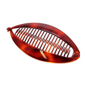 Trade Shop - Set 2 Pezzi Fermacoda Pesce Maculato 14 Cm Capelli Ferma Coda Ferma Capelli -