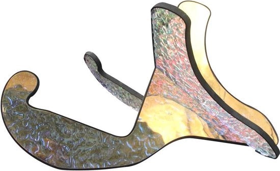 Standaard per chitarra X-frame universale - support per chitarra portatile con rivestimento in gomma morbido - adatto per chitarre acustiche, classiche e basso