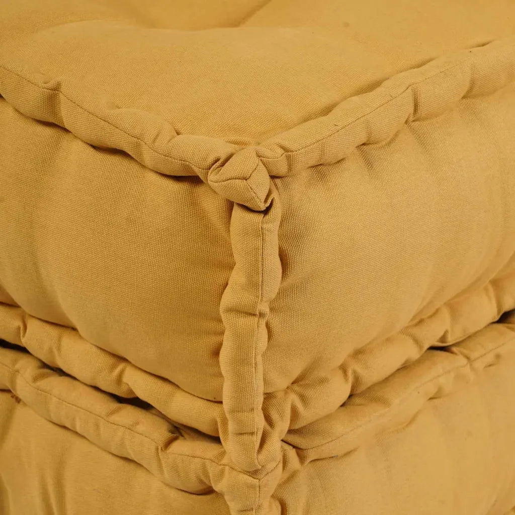 vidaXL Cuscino 2 pcs Giallo 70 x 70 x 36 cm Poliestere