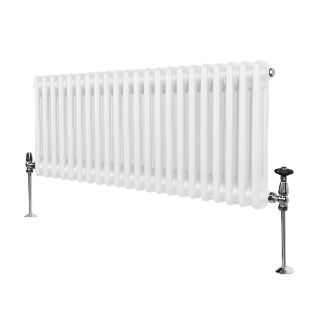Termosifone Radiatore a 2 colonne per riscaldamento centralizzato orizzontale Bianco 300 x 1012mm