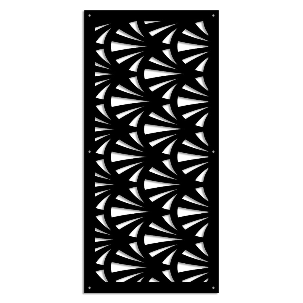 WINDSHELL - Pannello in PVC traforato - Parasole Colore: nero, Misura: 47x94 cm