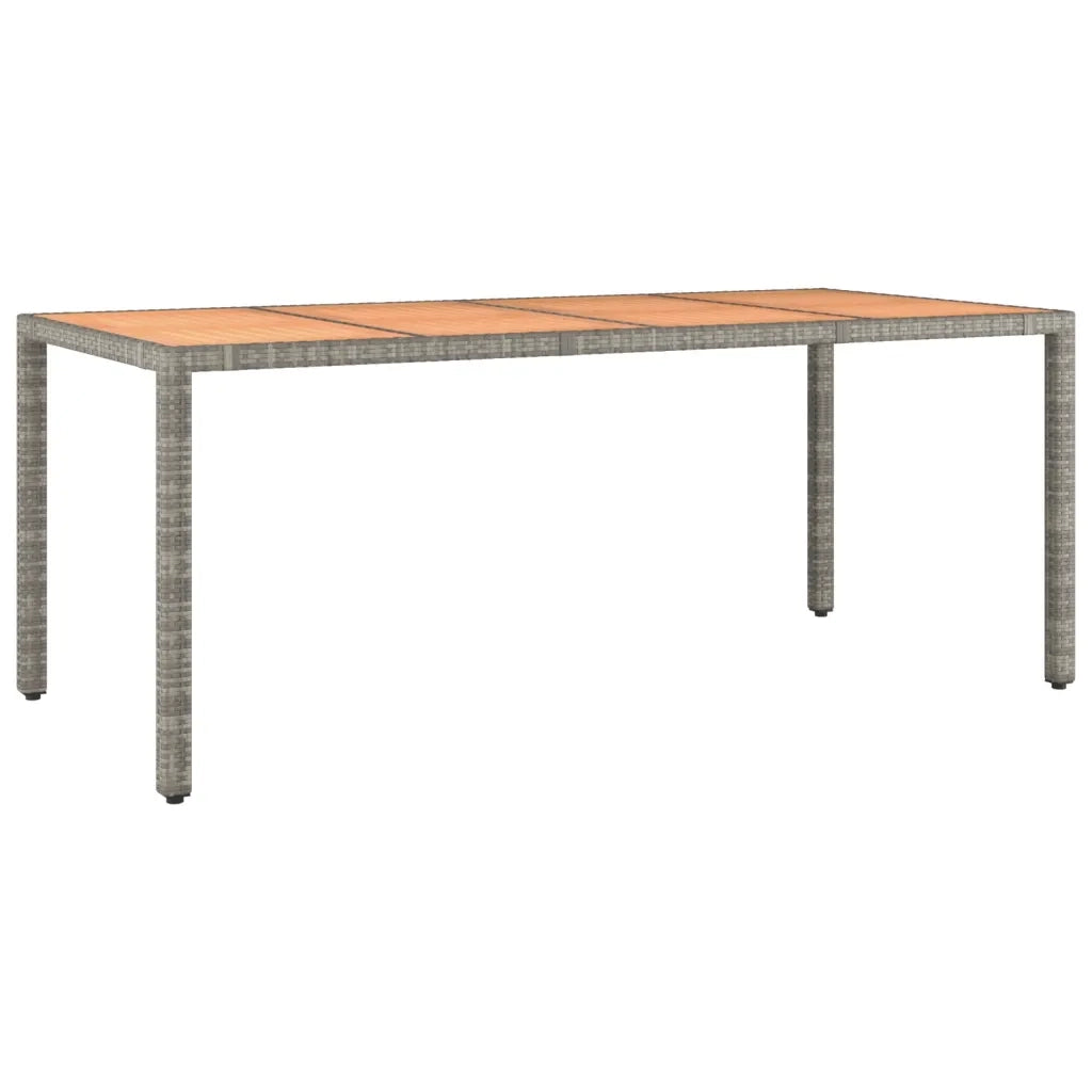 Set da Pranzo da Giardino 7 pz con Cuscini in Polyrattan Grigio 3276729
