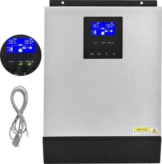 Inverter solare - 3KVA - 24V MPPT - Senza rete - Onda sinusoide pura
