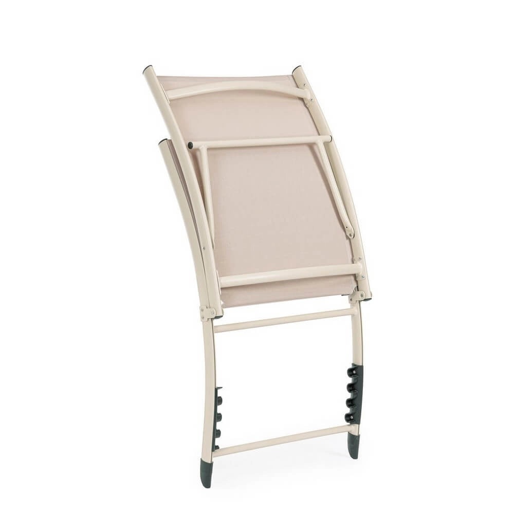 Set di 2 Poltrone Lounge Reclinabili da Esterno in Alluminio e Textilene - TAY