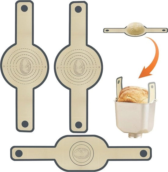 Set di 3 asciugamani per padella in silicone per forno - Asciugamani per padella riciclabili con maniglie lunghe