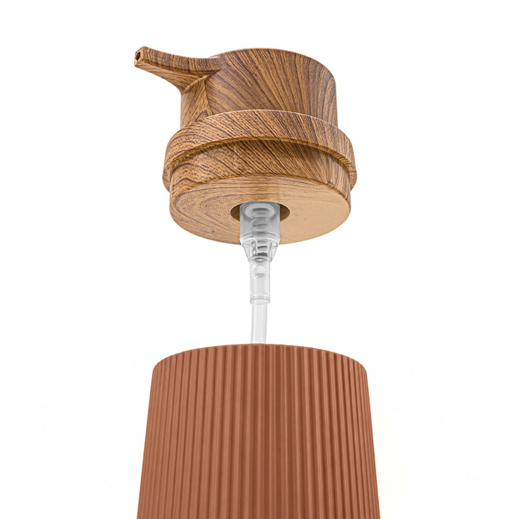 Set accessori bagno con dispenser e due portaspazzolini terracotta Blob