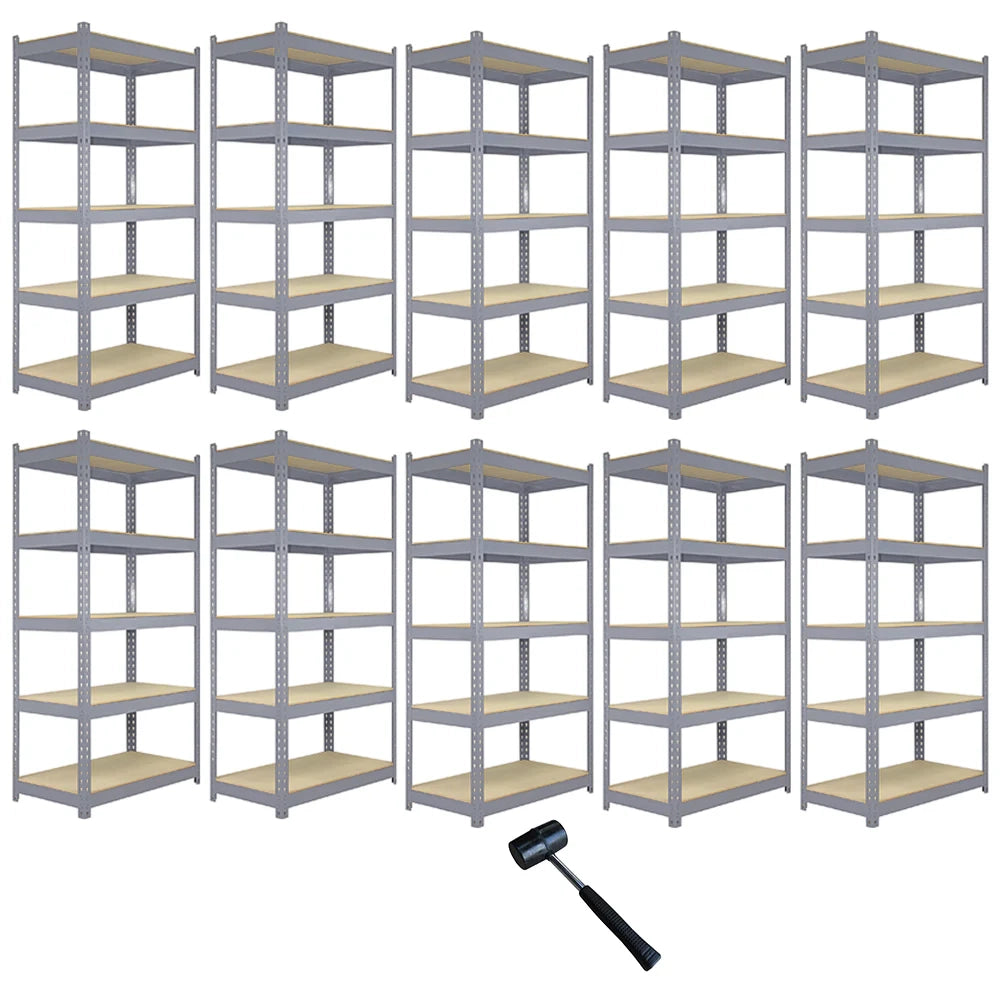 Scaffali da Garage Q-Rax ad Incastro Scaffalature da Officina Magazzino - Grigio