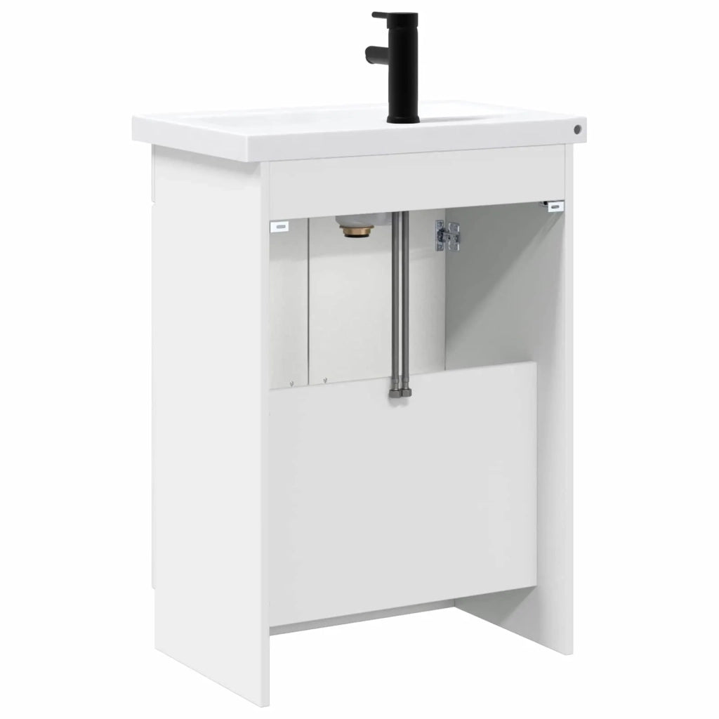 Set di mobili per il bagno Bianco Lucido 78,5 x 37,5 x 81 cm 3404198
