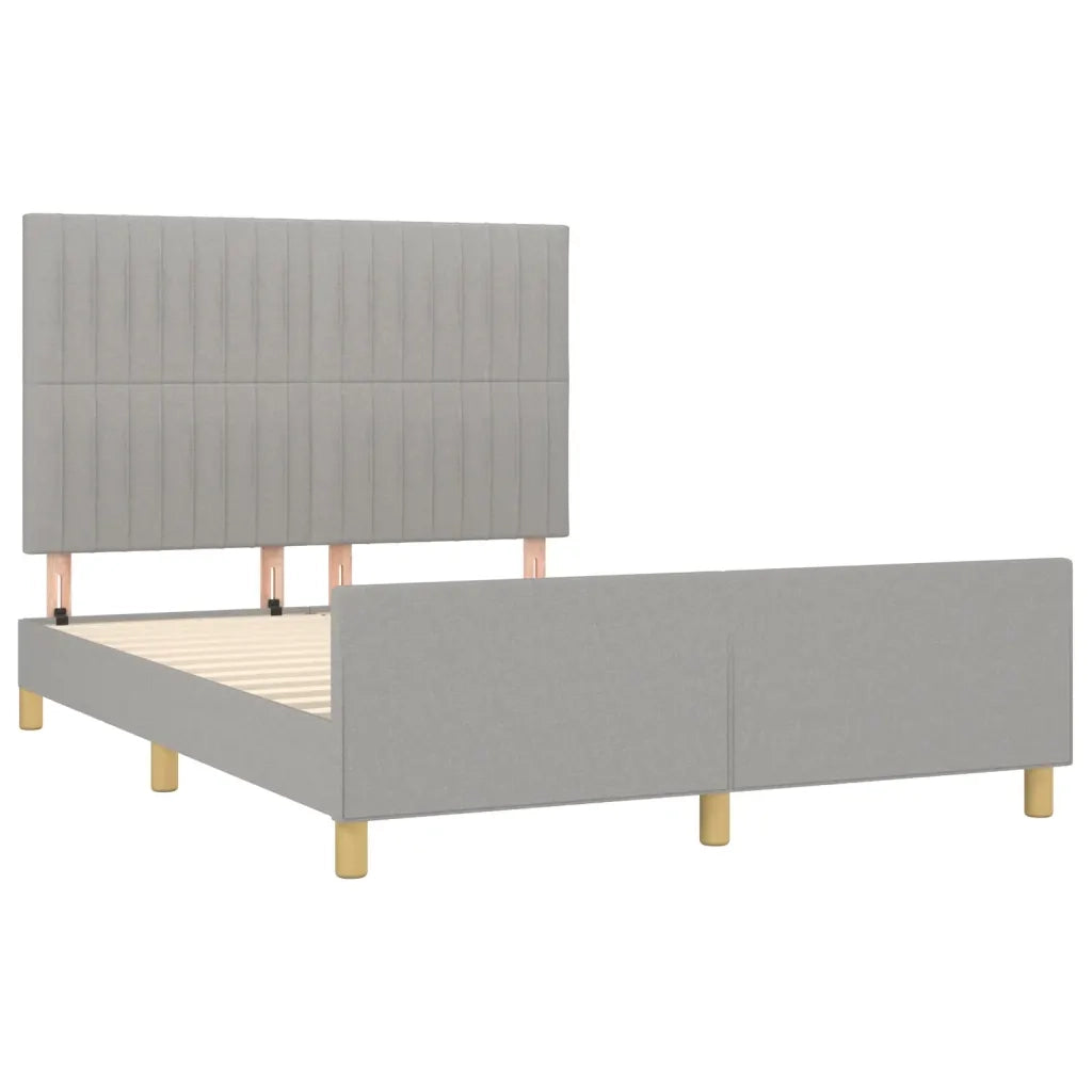 Giroletto senza Materasso Grigio Chiaro 140x190 cm Tessuto 3125211