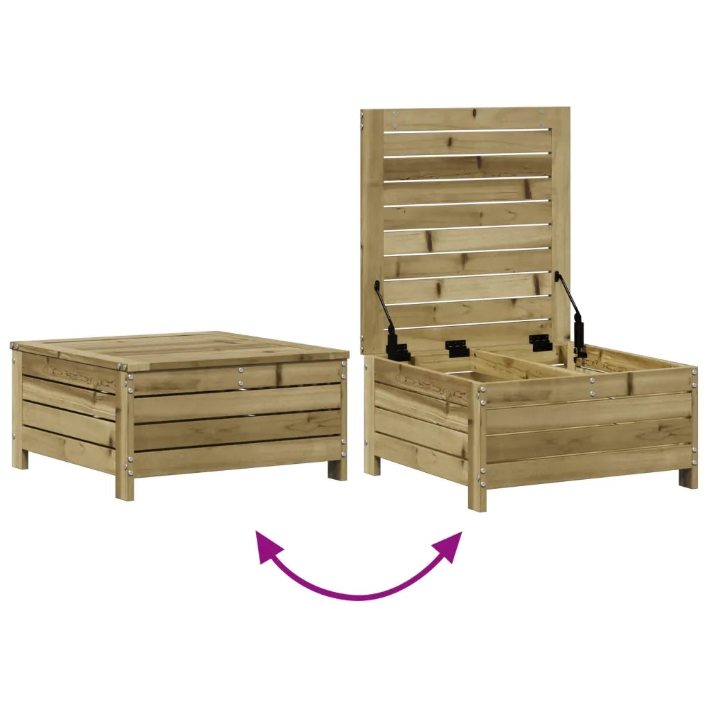 Set Divani da Giardino 3pz con Cuscini Legno Impregnato di Pino 3250767