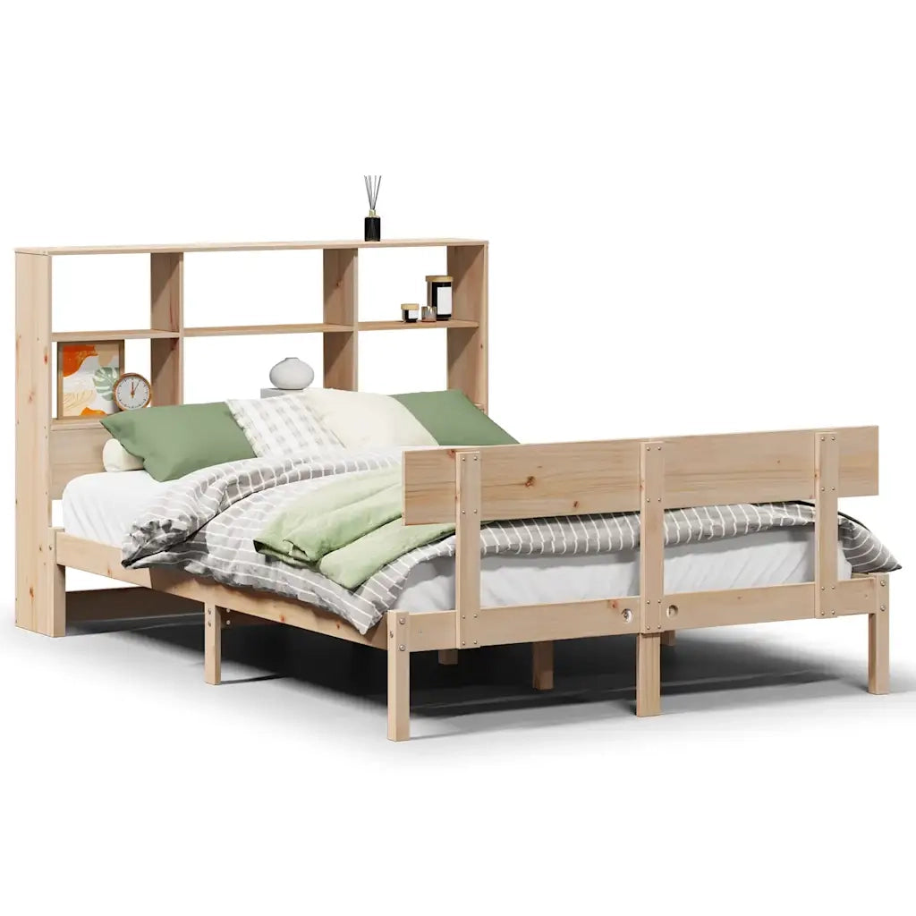 Letto Libreria senza Materasso 160x200 cm in Legno di Pino 3321812